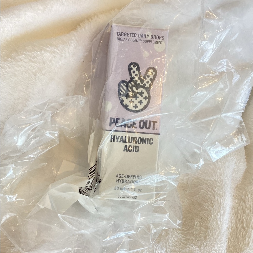 ✌🏽Peace Out Hyaluronic Acid Daily Drops NEW 1oz. Age Defying Acne Serum - Picture 3 of 6